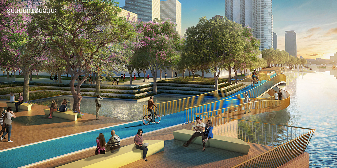 [BANGKOK] Une Voie Piétonne le Long du Chao Phraya Fait Débat