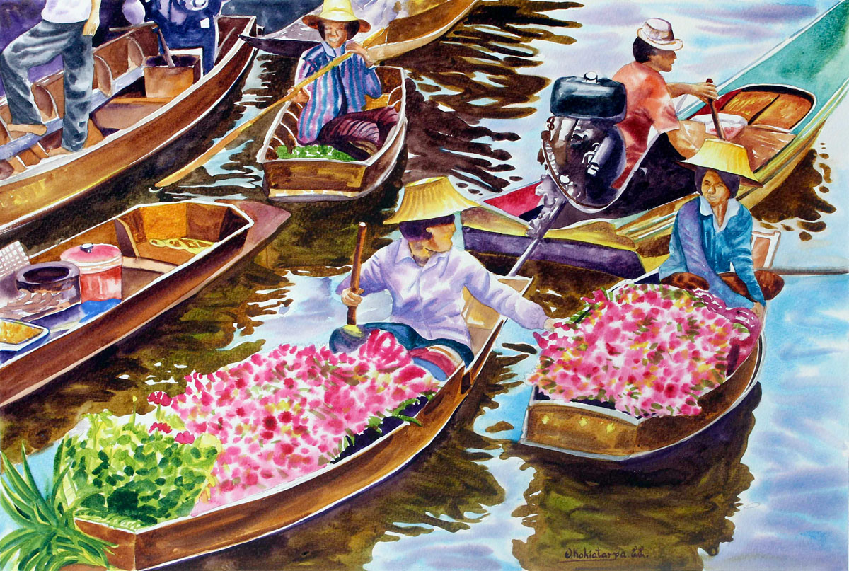 Portrait Chinois De La Thailande