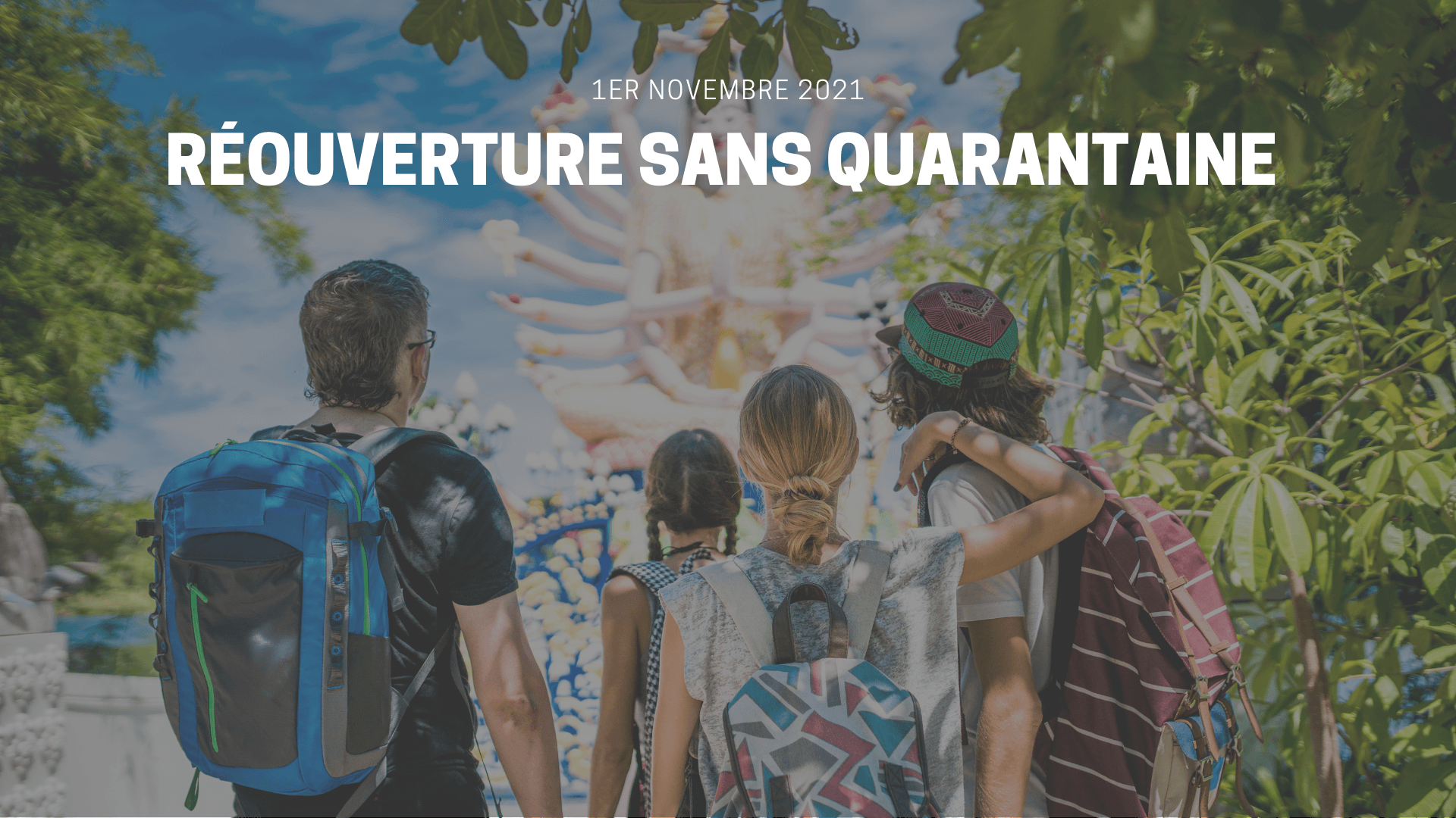 Une entrée sans quarantaine pour les touristes vaccinés à partir du 1er novembre