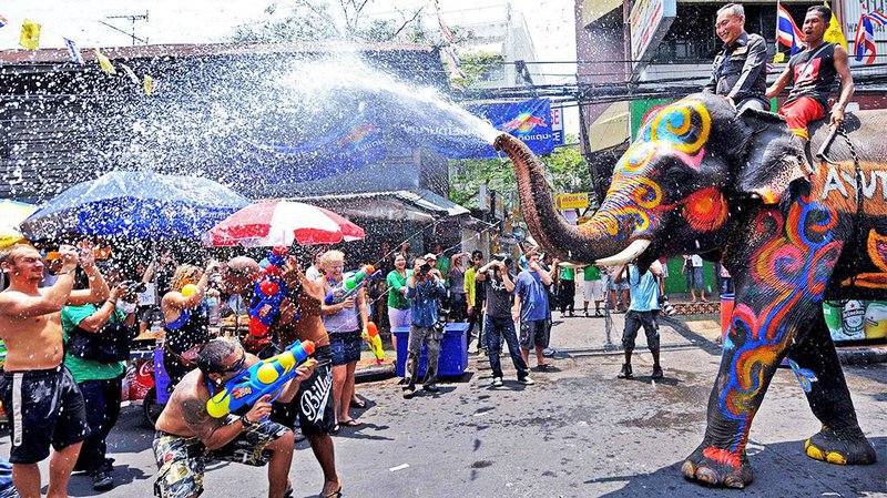 Songkran - festivals en Thaïlande