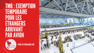 TM6 : exemption temporaire pour les étrangers arrivant par avion