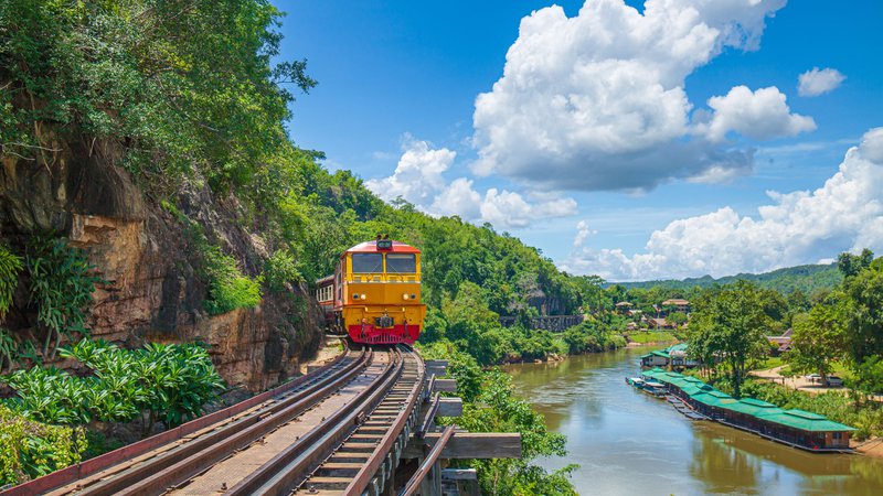 Voyager en train en Thaïlande death railway