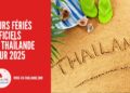 Jours Fériés Officiels en Thaïlande pour 2025 : Calendrier Complet cover