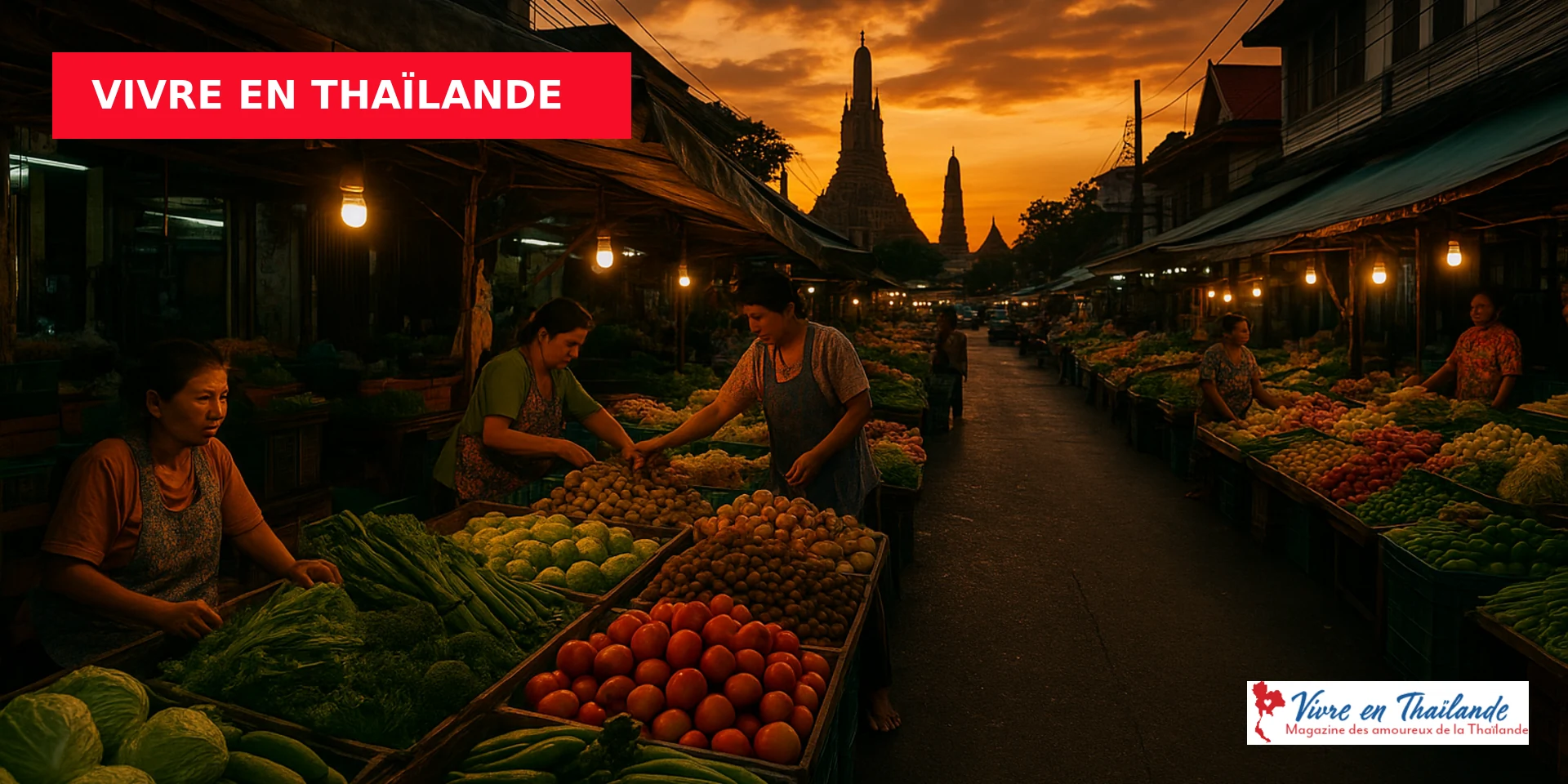 Vue urbaine de Bangkok illustrant le budget mensuel d'un expatrié en Thaïlande