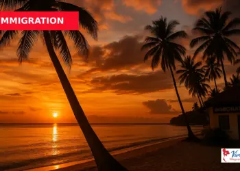 Koh Phangan plage tropicale coucher soleil Thaïlande immigration visa