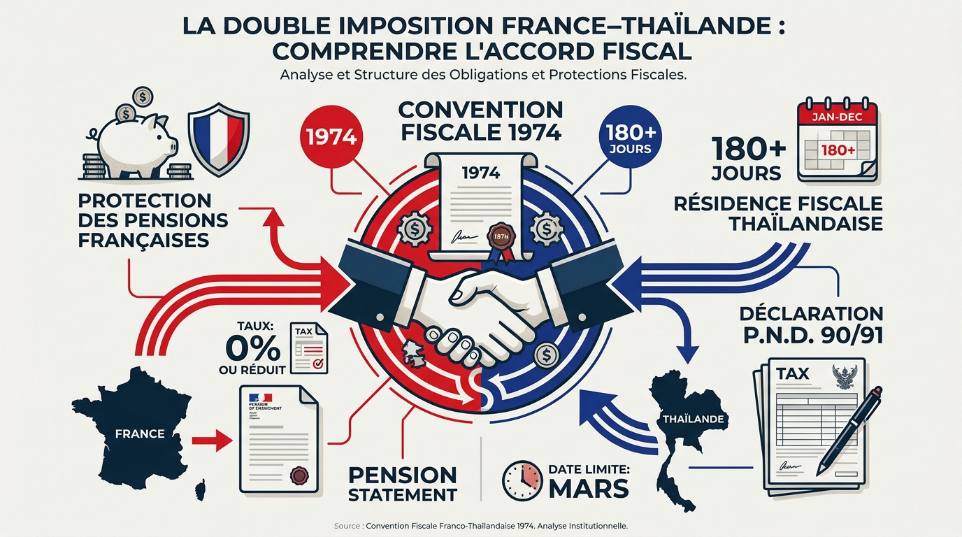 Signature de l'accord fiscal pour éviter la double imposition entre la France et la Thaïlande