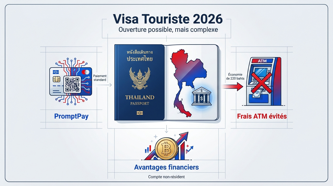 Utilisation d'une carte bancaire locale en Thaïlande pour éviter les frais ATM