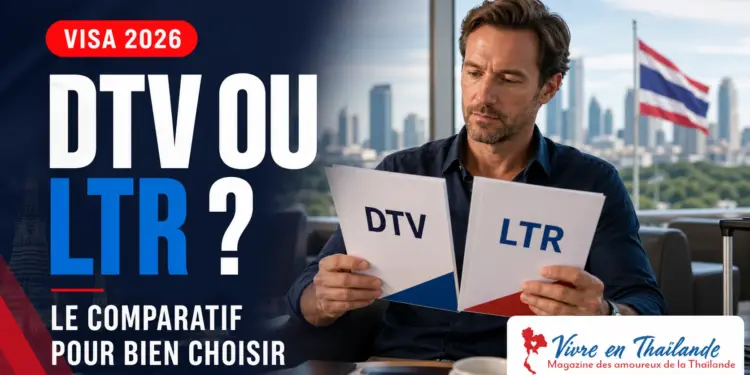 Comparatif visa DTV ou LTR en Thaïlande en 2026