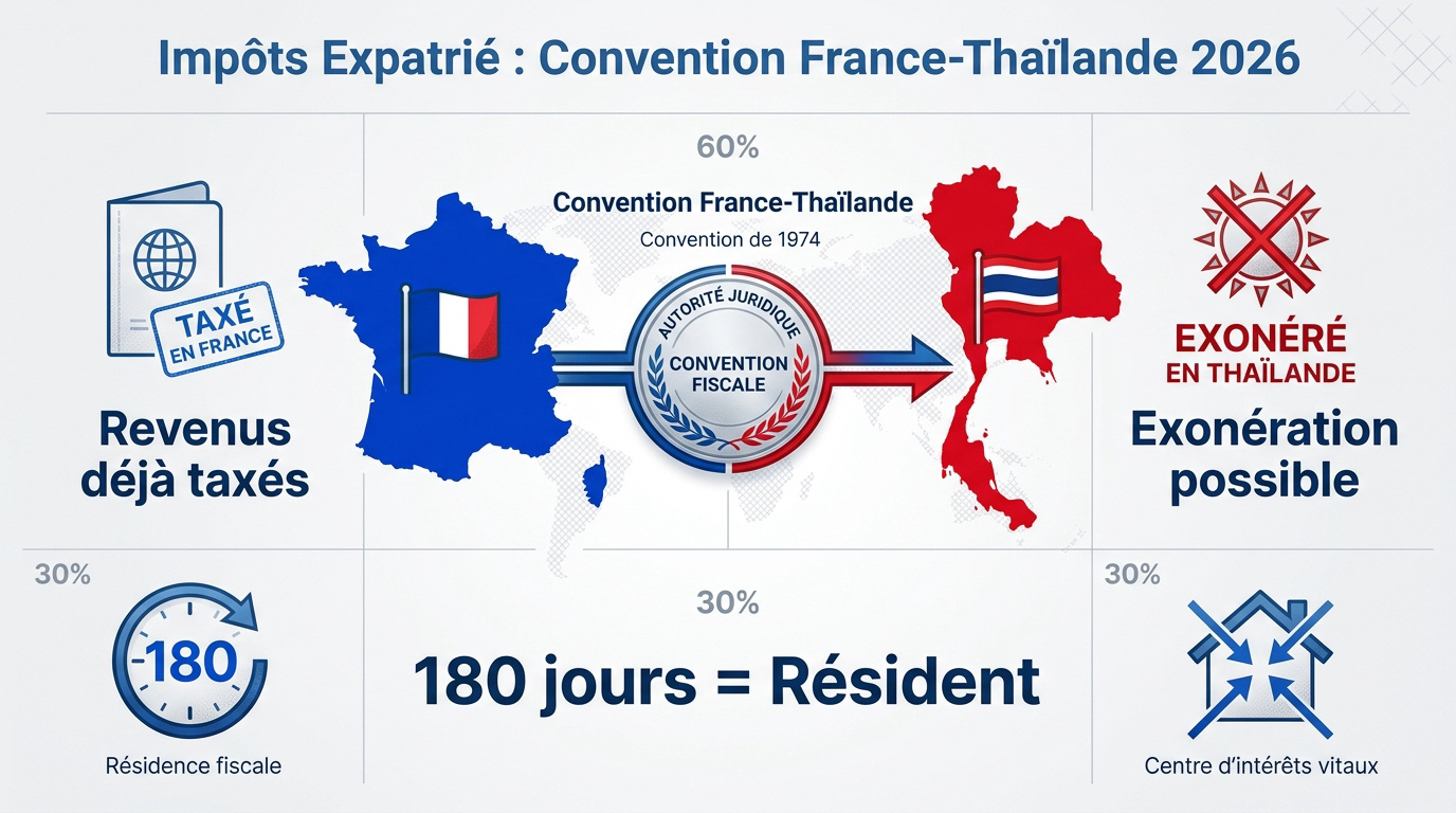 Explication de la convention fiscale entre la France et la Thaïlande pour les expatriés français