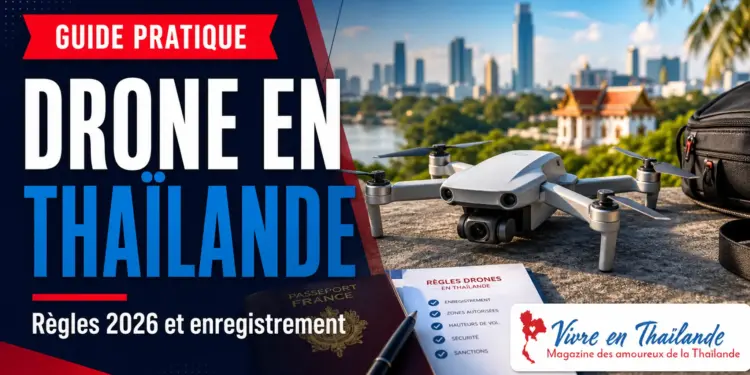 Drone en Thaïlande en 2026 : règles, enregistrement CAAT et NBTC