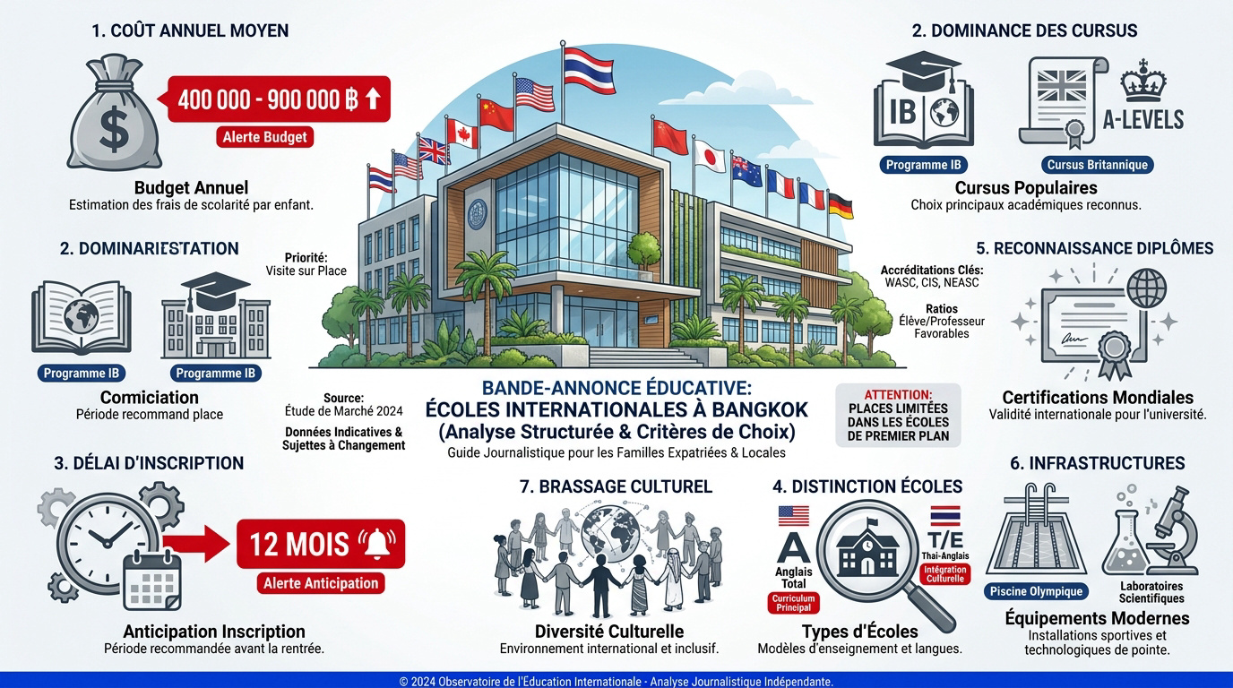 Salle de classe moderne dans une école internationale à Bangkok avec des équipements technologiques