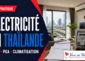 Facture d electricite en Thailande avec compteur, climatisation et logement