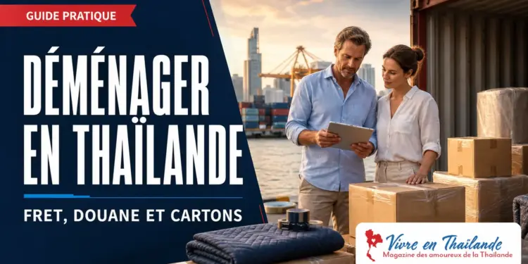 Déménagement en Thaïlande avec cartons, fret maritime et formalités douanières