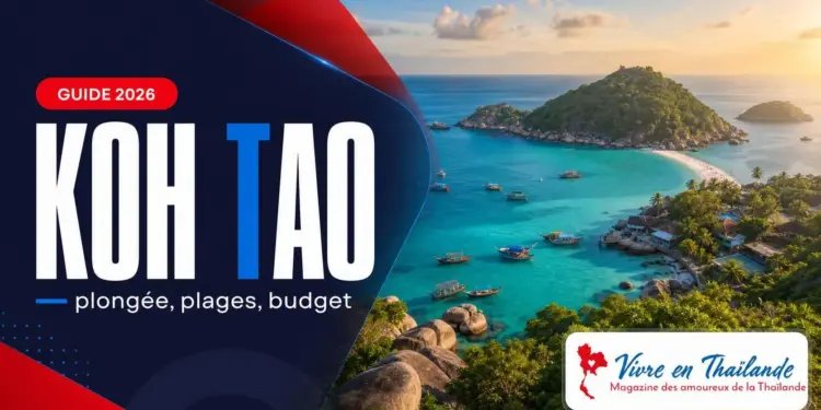 Koh Tao Thaïlande 2026, plongée, plages et budget - couverture Vivre en Thaïlande