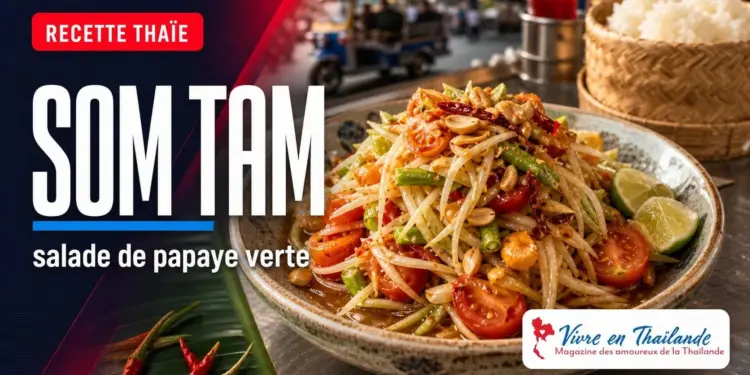Som Tam, recette de salade de papaye verte thaïlandaise