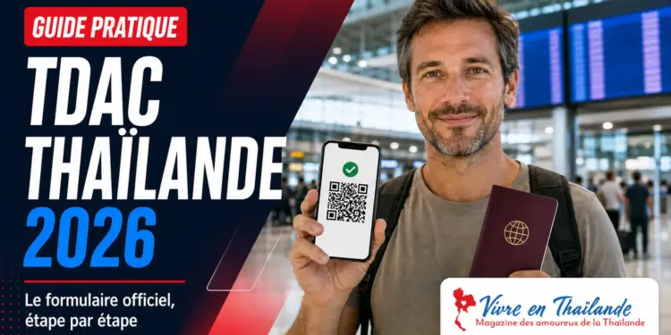 TDAC Thailande 2026 : formulaire officiel sur smartphone a l aeroport