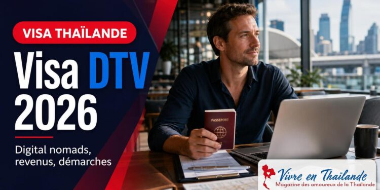 Visa DTV Thaïlande 2026 pour digital nomads et expatriés francophones
