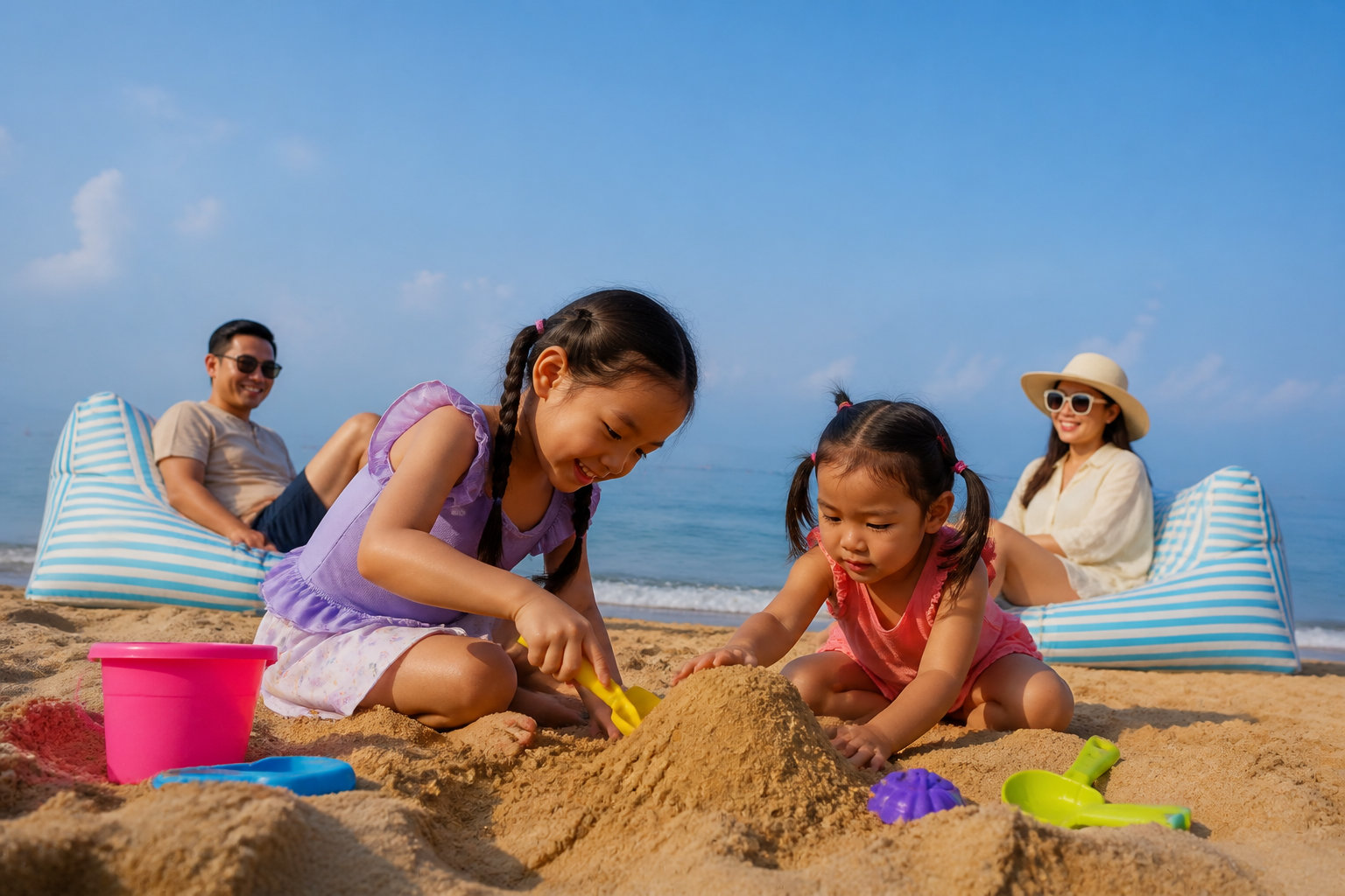 Jomtien : l'équilibre entre services et bord de mer
