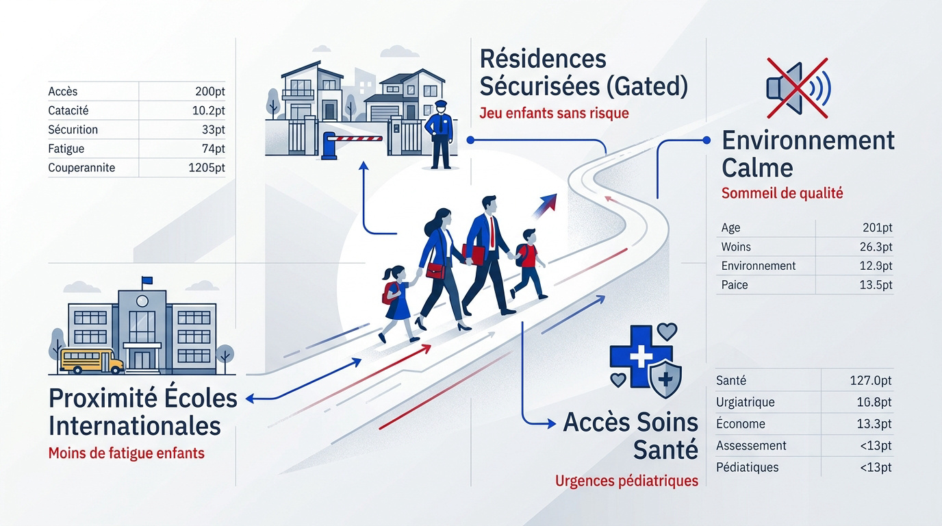 Quartiers résidentiels calmes et sécurisés pour familles expatriées à Pattaya