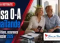 Visa retraite O-A Thaïlande 2026 : couple de retraités préparant son dossier en Thaïlande