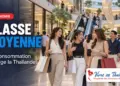 Classe moyenne thaïlandaise dans un centre commercial moderne à Bangkok