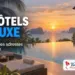 Hôtel de luxe en Thaïlande avec piscine à débordement au coucher du soleil