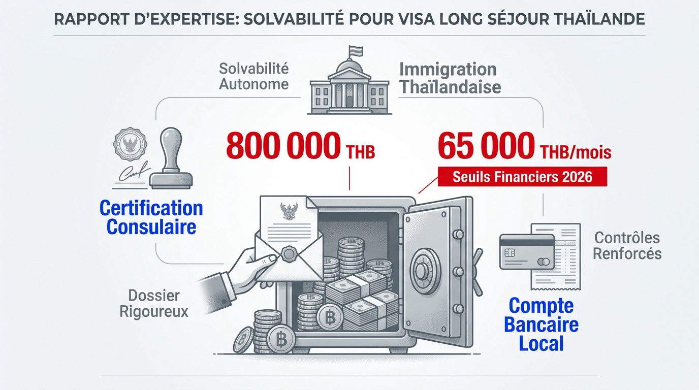 Justificatifs bancaires officiels pour demande de visa Thaïlande
