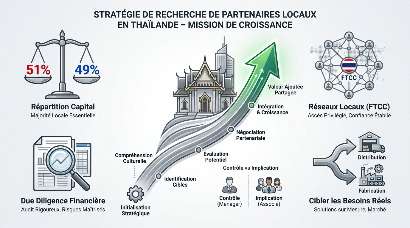 stratégie de recherche de partenaires locaux en Thaïlande