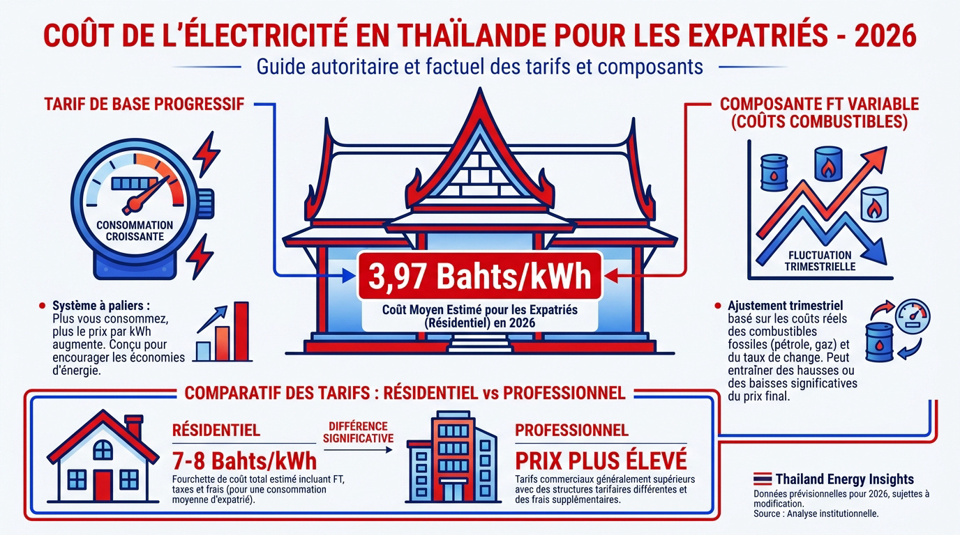 Facture d'électricité et climatiseur en Thaïlande pour expatriés