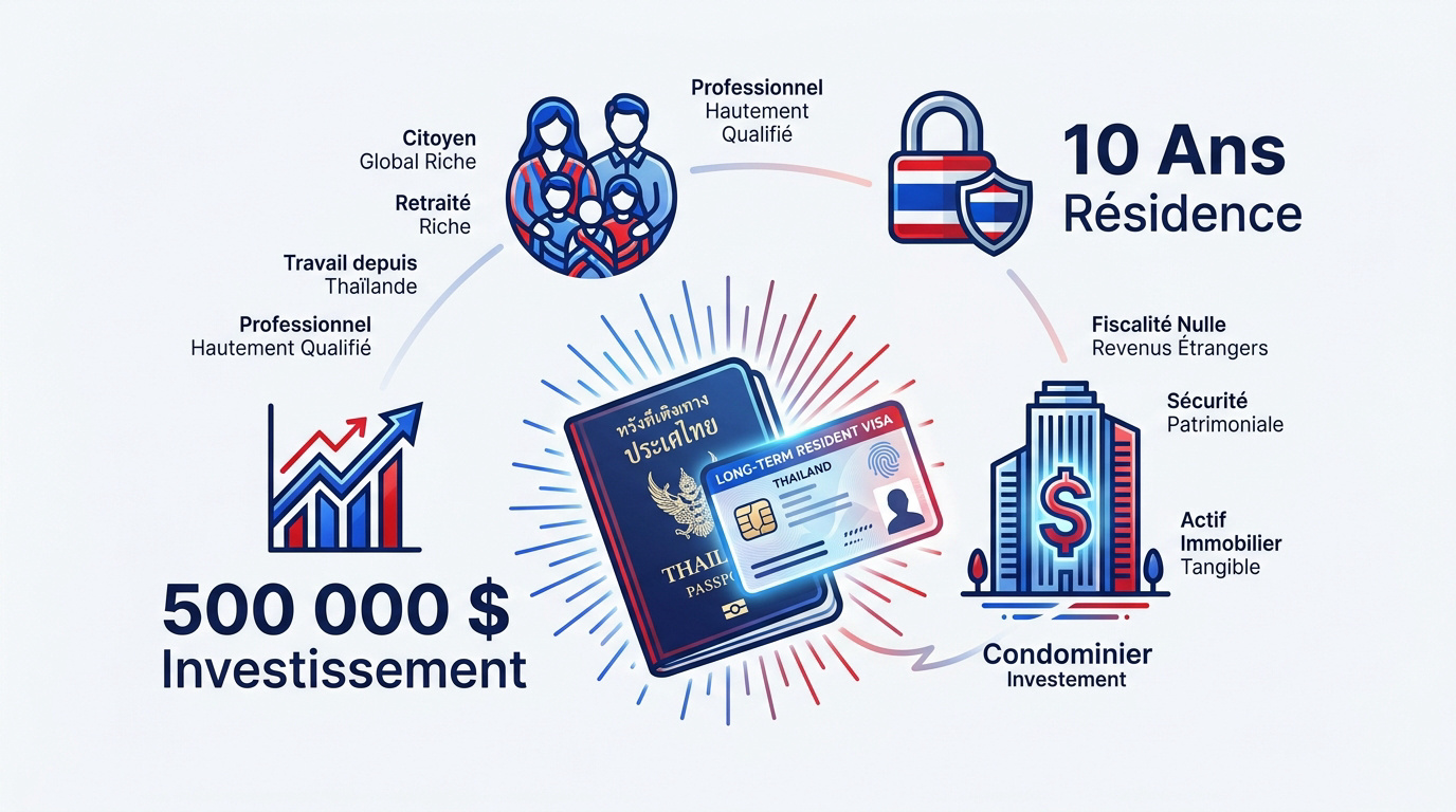 Investissement immobilier et visa long séjour en Thaïlande